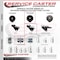 Service Caster 3'' Bright Chrome Neoprene Rubber Caster Side Mount Bracket SCC-GR03S310-NPRB-BC-71678-CB180 - alternate 2